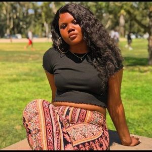 Tribal fit and flare pants